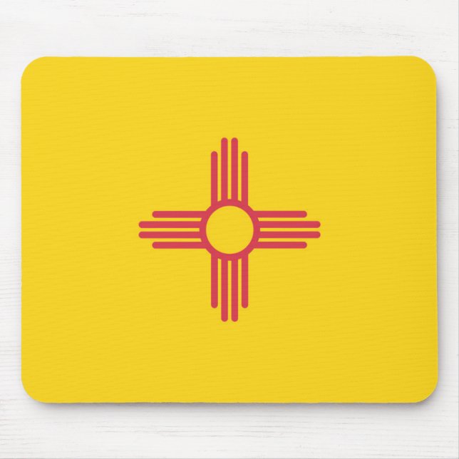 State Flag of New Mexico, USA Mouse Mat (Front)