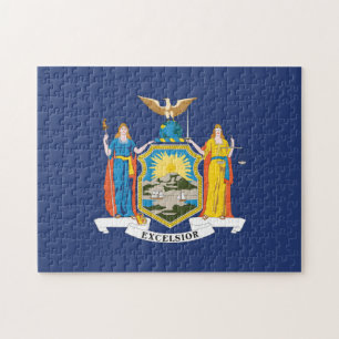 State Flag of New York, USA Jigsaw Puzzle