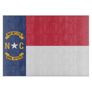 State Flag of North Carolina, USA Cutting Board