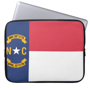 State Flag of North Carolina, USA Laptop Sleeve