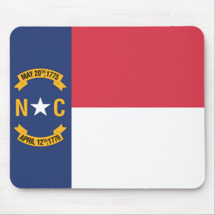 State Flag of North Carolina, USA Mouse Mat