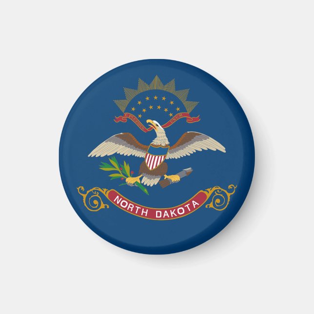 State Flag of North Dakota Magnet (Front)