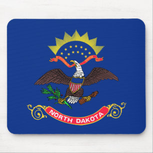 State Flag of North Dakota Mouse Mat
