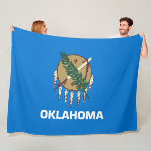 State Flag of Oklahoma Fleece Blanket