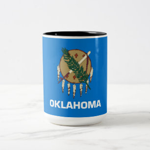 State Flag of Oklahoma Two-Tone Coffee Mug