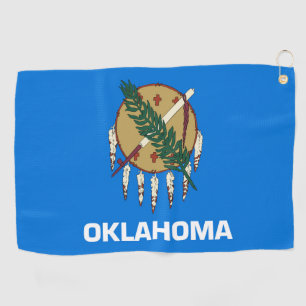 State Flag of Oklahoma, USA Golf Towel