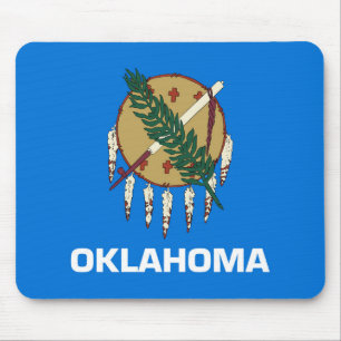 State Flag of Oklahoma, USA Mouse Mat
