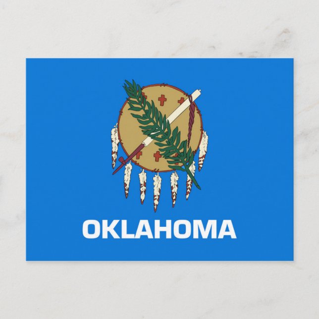 State Flag of Oklahoma, USA Postcard (Front)