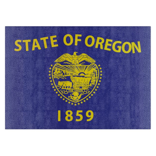State Flag of Oregon, USA Cutting Board (Front)