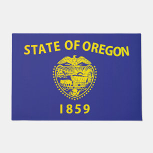 State Flag of Oregon, USA Doormat
