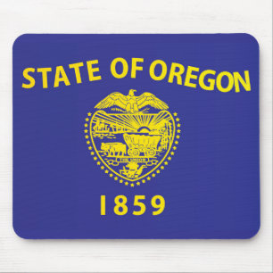 State Flag of Oregon, USA Mouse Mat