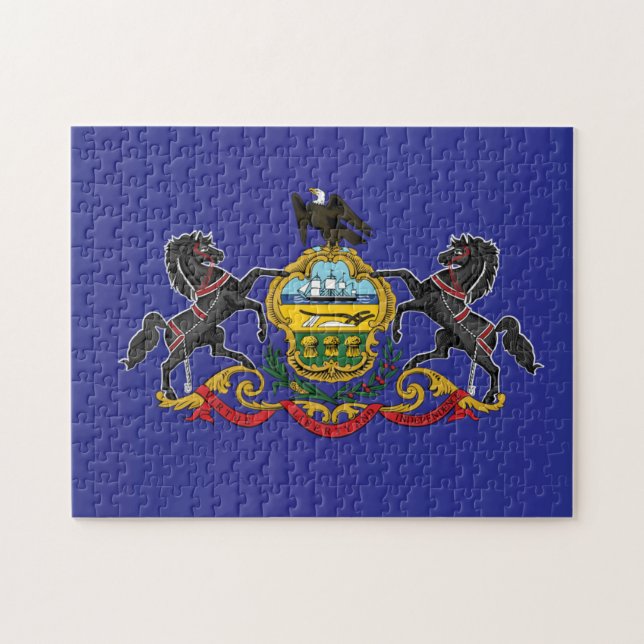 State Flag of Pennsylvania, USA Jigsaw Puzzle (Horizontal)
