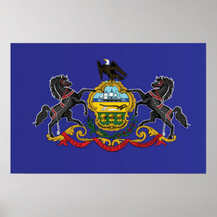 State Flag of Pennsylvania, USA Poster
