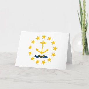 State Flag of Rhode Island Card