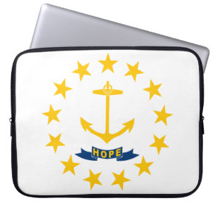 State Flag of Rhode Island Laptop Sleeve