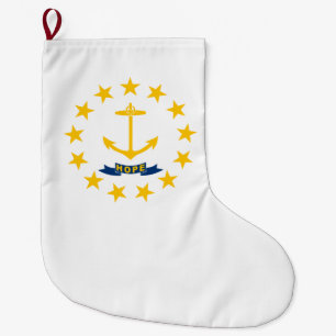 State Flag of Rhode Island Large Christmas Stocking