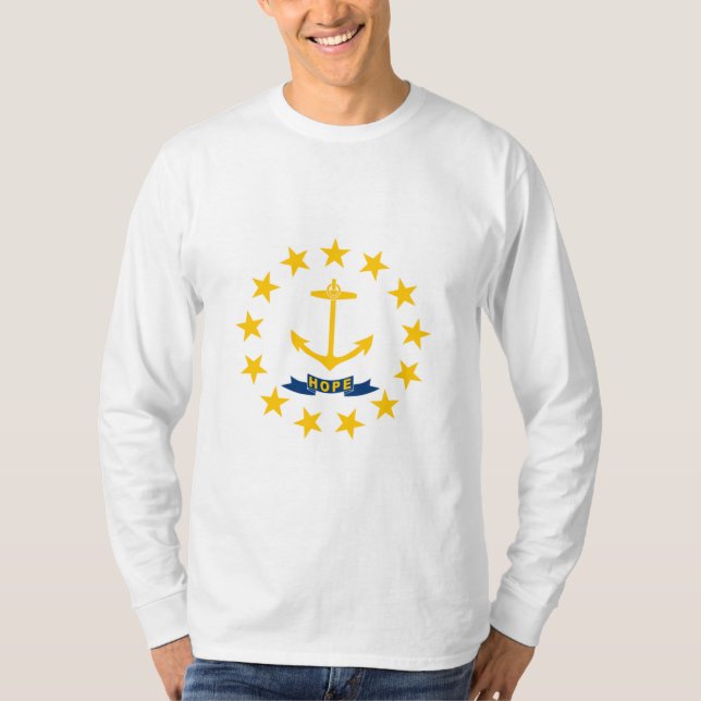 State Flag of Rhode Island T-Shirt (Front)