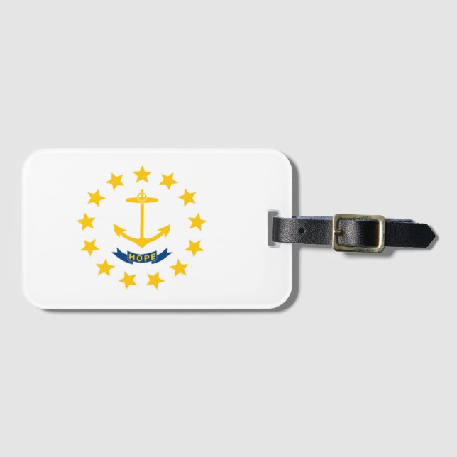 State Flag of Rhode Island, USA Luggage Tag (Front Horizontal)