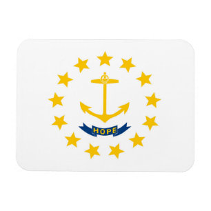 State Flag of Rhode Island, USA Magnet