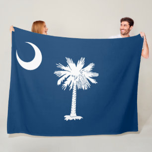 State Flag of South Carolina Fleece Blanket