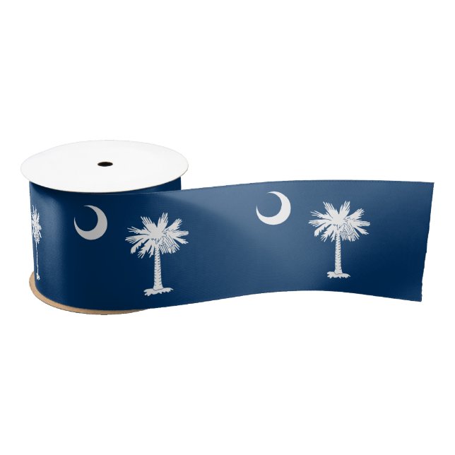 State Flag of South Carolina Satin Ribbon (Spool)
