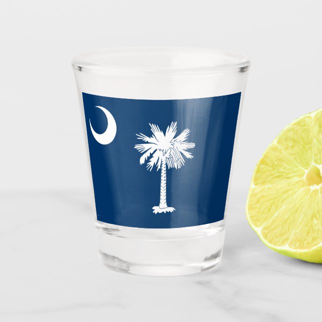 State Flag of South Carolina Shot Glass (Front)