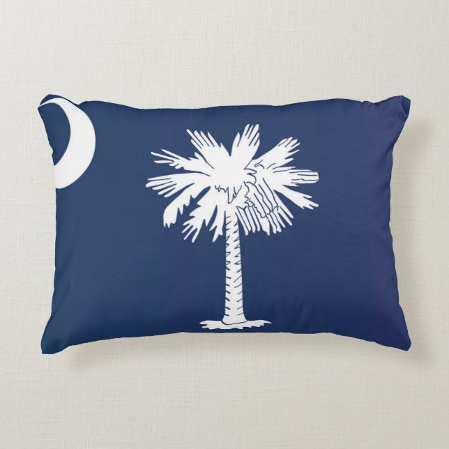 State Flag of South Carolina, USA Decorative Cushion (Front)
