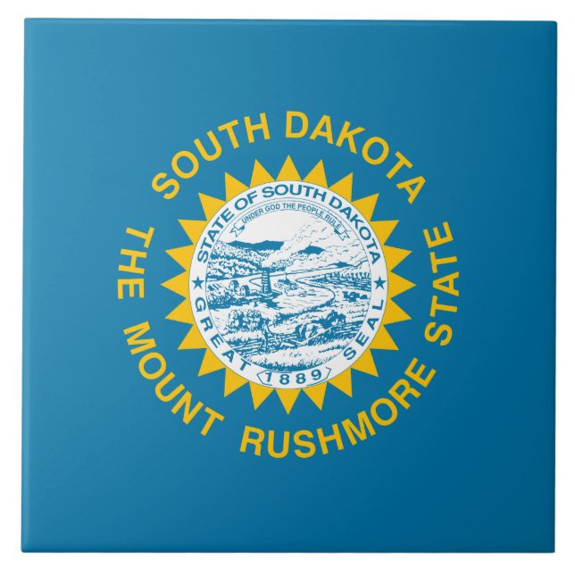 State Flag of South Dakota Tile (Front)