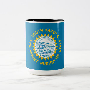 State Flag of South Dakota Two-Tone Coffee Mug