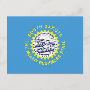 State Flag of South Dakota, USA Postcard
