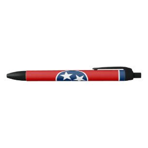 State Flag of Tennessee Black Ink Pen