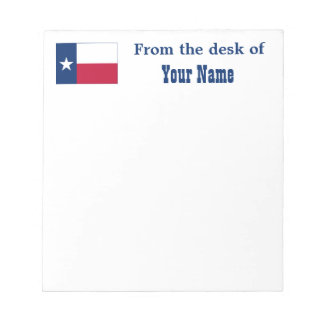 State Flag of Texas Notepad