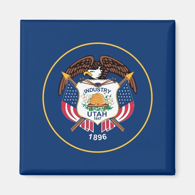 State Flag of Utah Magnet (Front)