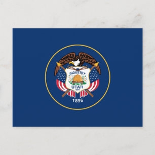 State Flag of Utah Postcard