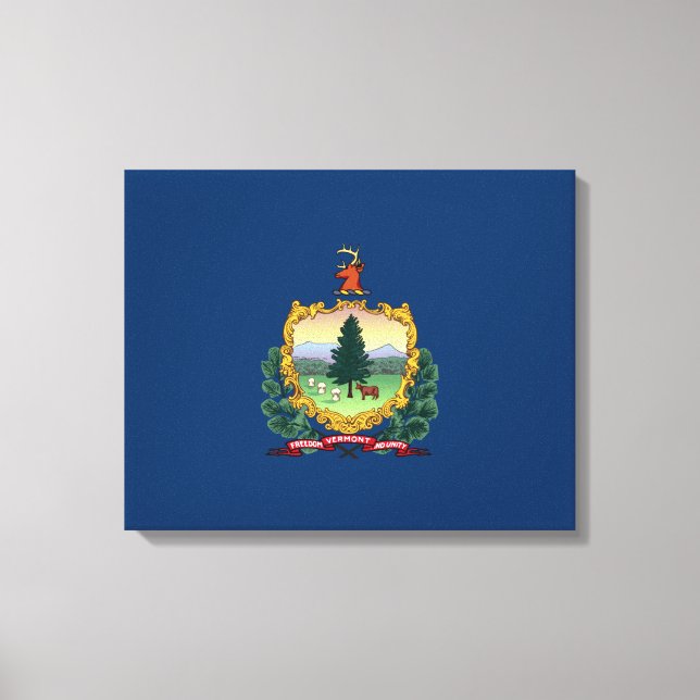 State Flag of Vermont Canvas Print (Front)