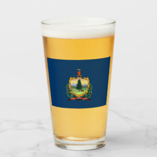 State Flag of Vermont Glass