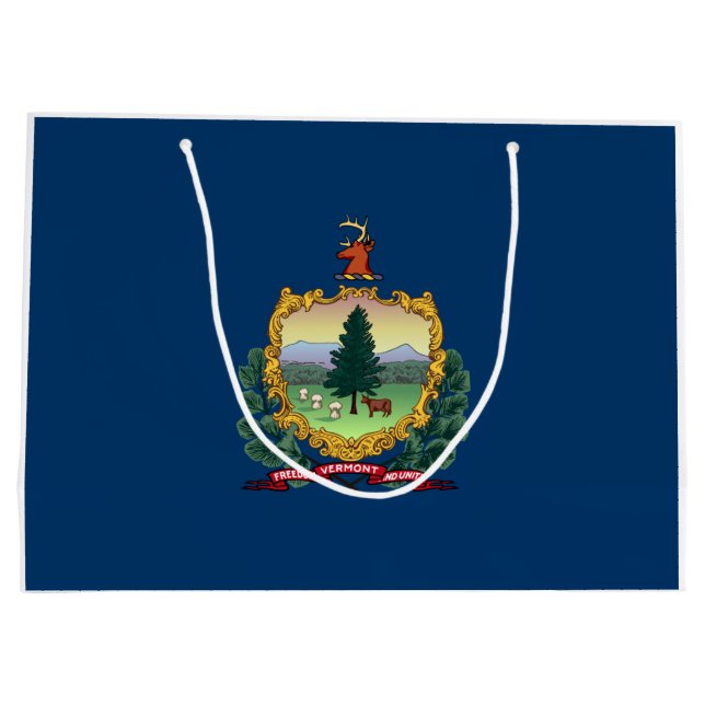 State Flag of Vermont Large Gift Bag (Back)
