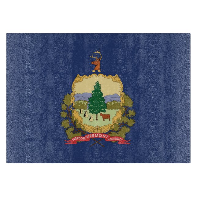 State Flag of Vermont, USA Cutting Board (Front)