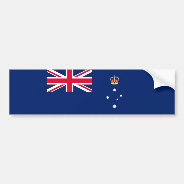 State Flag of Victoria (Australia) Bumper Sticker (Front)