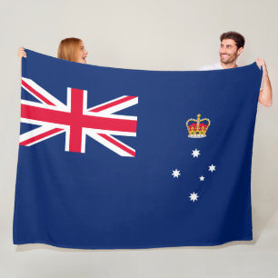 State Flag of Victoria (Australia) Fleece Blanket