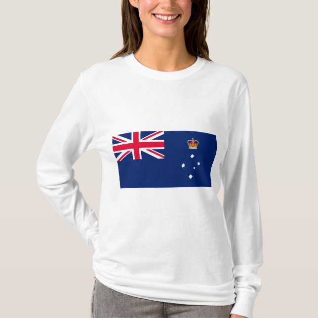 State Flag of Victoria (Australia) T-Shirt (Front)