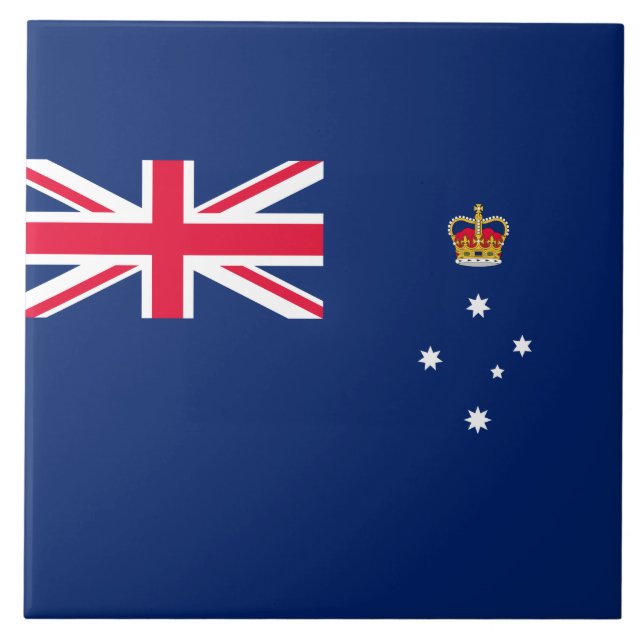 State Flag of Victoria (Australia) Tile (Front)