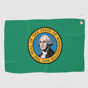 State Flag of Washington, USA Golf Towel