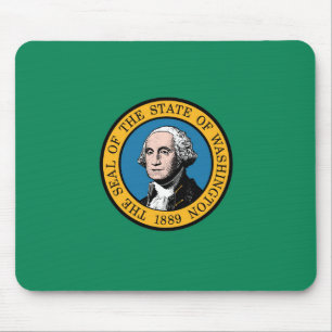 State Flag of Washington, USA Mouse Mat