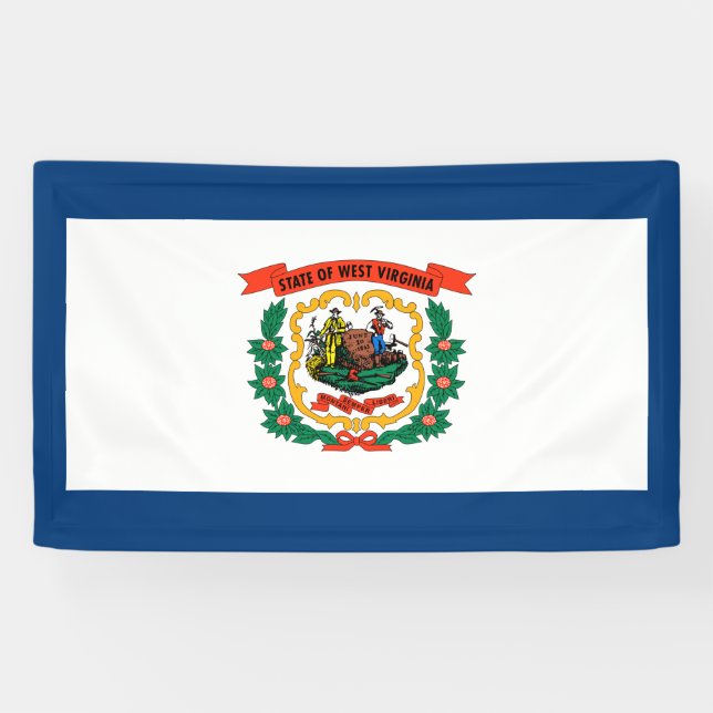 State Flag of West Virginia Banner (Horizontal)