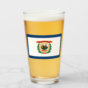 State Flag of West Virginia Glass