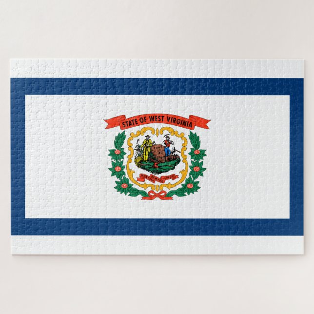 State Flag of West Virginia Jigsaw Puzzle (Horizontal)