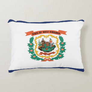 State Flag of West Virginia, USA Decorative Cushion