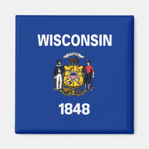 State Flag of Wisconsin Magnet