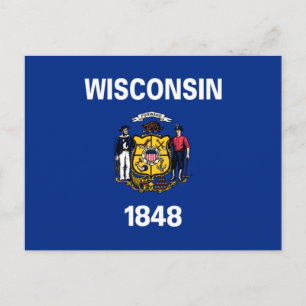 State Flag of Wisconsin Postcard